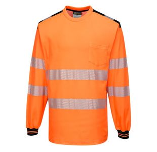 Pw3 Hi-Vis C/C T-Shirt L/S O/B Xl