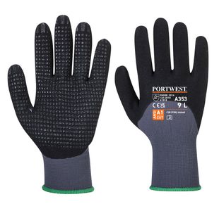 Dermiflex Ultra+ Glv Gy/Blk S Pk12