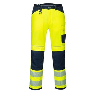 Pw3 Hi-Vis Work Trs Yw/Nvy Short 28