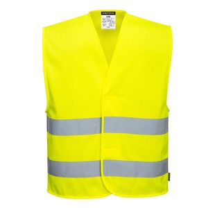 Hi-Vis Mesh 2Band Vest Yw 4X/5X Pk10