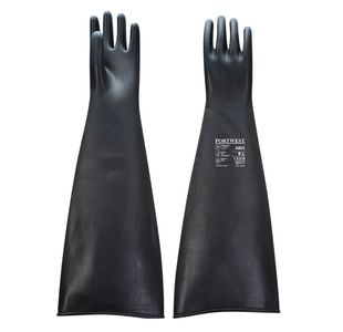 Hwt Latex Rubber Gaunt Blk Xxl Pk12