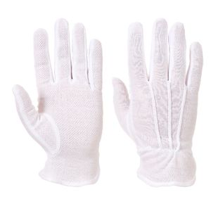 Microdot Glove White M Pk12