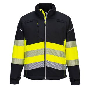 Pw3 Hivis Class 1 Sshell Blk/Yw Xl