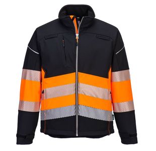 Pw3 Hivis Class 1 Sshell 3L Blk/Og S
