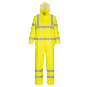 Hi-Vis Packaway Rain Suit Yellow S