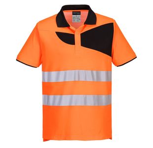 Pw2 Hi-Vis Cc Polo Shirt S/S O/B Xl