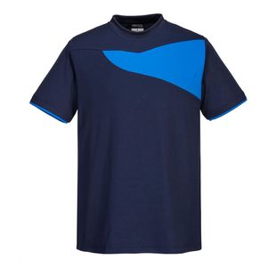 Pw2 Ctn Comf T-Shirt S/S Nvy/Ro Xxl