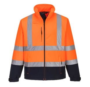 Hi-Vis Softshell 3L Org/Nvy Xxxl
