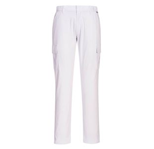 Stretch Slim Combat Trousers Wht 38