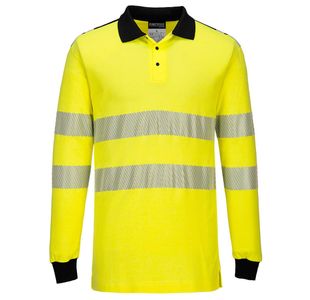 Pw3 Fr Hi-Vis Polo Shirt Ylw/Blk L