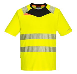 Dx4 Hi-Vis T-Shirt S/S Ylw/Blk Xl