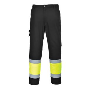 Hi-Vis Service Trousers Ylw/Blk Xxxl