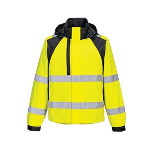 Wx2 Eco Hi Vis Rain Jkt Ylw/Blk Xl