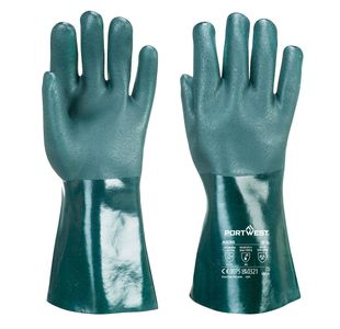 Dbl Dip Pvc Gaunt 35Cm Grn Xxl Pk12