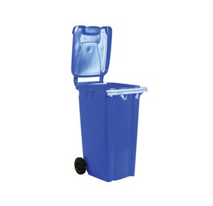 Wheelie Bin 80L Blue 445X525X930Mm