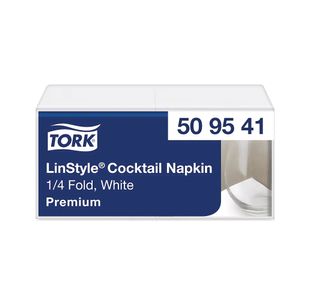 Tork Linstyle Ccktl Napkin Wht Pk100