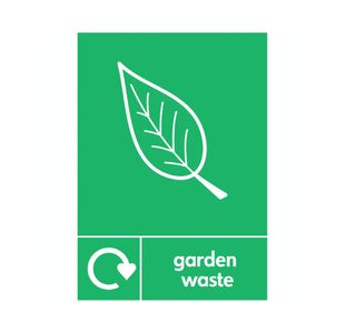 A5 Sign Garden Waste Pack Of 5