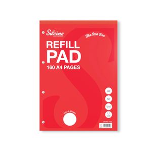Silvine Hb Punched Refill Pad A4 Pk6