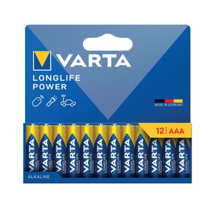 Varta Longlife Pwr Aaa Battery Pk12