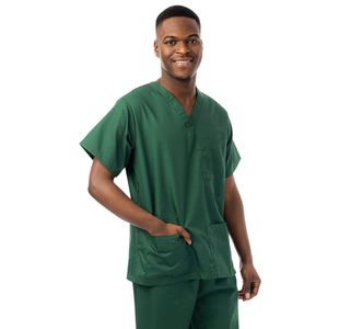 Unisex Scrub V-Neck Top Bt Grn 3Xl