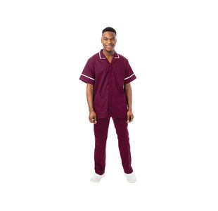 Philip Male Tunic Maroon/White 44