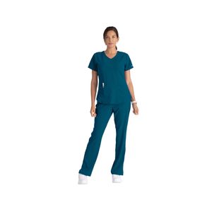 Breeze Womens Scrub Top Bah Blue Xl