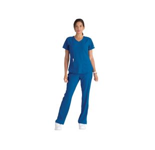 Breeze Womens Scrub Top Ro Blue 4Xl