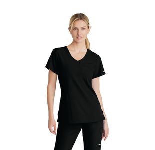 Reliance Womens Scrub Top Black 2Xs