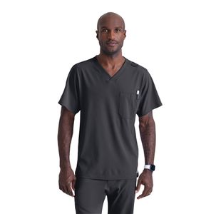 Sk0112 Unisex V Scrub Top Pewter Xs
