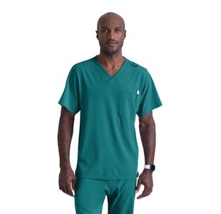 Sk0112 Unisex V Scrub Top Teal Xl