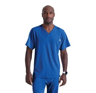 Sk0112 Unisex V Scrub Top Ro Blu 4Xl