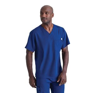 Sk0112 Unisex V Scrub Top Navy 4Xl