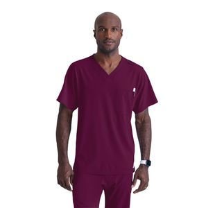 Sk0112 Unisex V Scrub Top Wine 2Xl