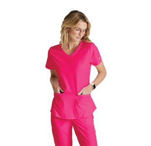 Breeze Womens Scrub Top Vib Pink 3Xl