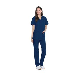 Unisex Scrub Set Top/Trs Navy M