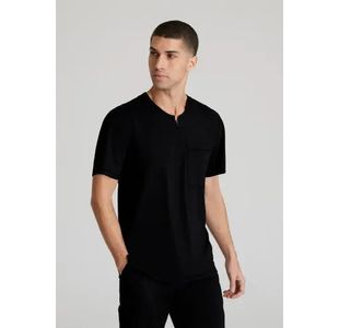 Flex Knit Scrub Top Black 3Xl