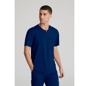 Flex Knit Scrub Top Navy 3Xl