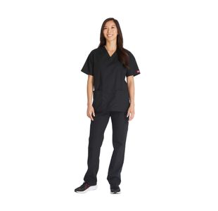 Signature Scrub Top Black 3Xl
