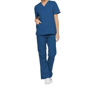 Signature Scrub Top Royal Blue 2Xl