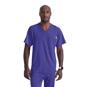 Sk0112 Unisex V Scrub Top Grape L