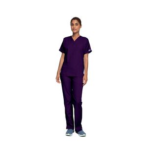 4700 Unisex Scrub Top Eggplant Xl