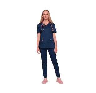 Revolution Mock Wrap Top Navy S