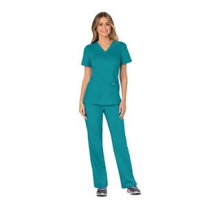 Revolution Mock Wrap Top Teal Xs