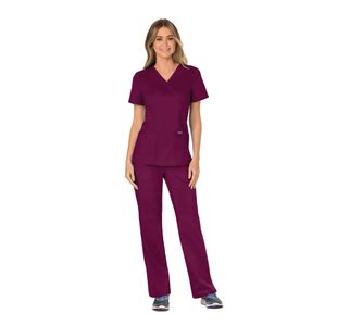 Revolution Mock Wrap Top Wine 2Xl