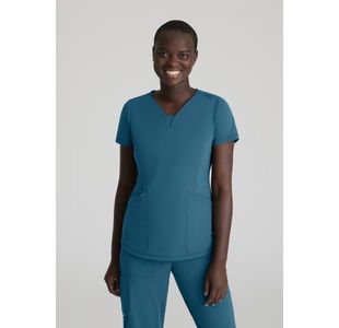 Serene Knit Scrub Top Bah Blue 5Xl