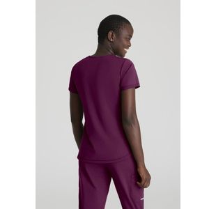 Serene Knit Scrub Top Wine 3Xl