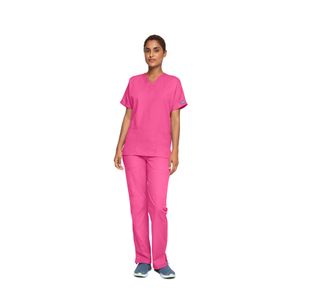4700 Unisex Scrub Top Shock Pink S
