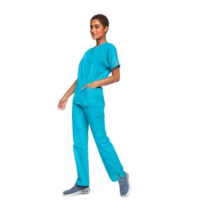 4700 Unisex Scrub Top Turquoise Xs