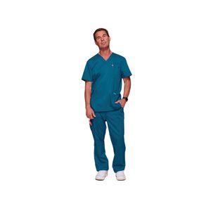 Revolution Scrub Top Car Blue L