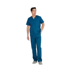 Signature Scrub Top Carib Blue Xl